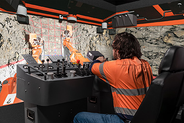 CYBERMINE Sandvik DD321 Drill Rig Simulator CYBERMINE Sandvik DD321 Drill Rig Simulator