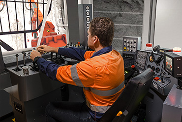 CYBERMINE Sandvik DD421 Drill Rig Simulator CYBERMINE Sandvik DD421 Drill Rig Simulator