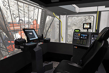 CYBERMINE Sandvik DL422i Drill Rig Simulator CYBERMINE Sandvik DL422i Drill Rig Simulator